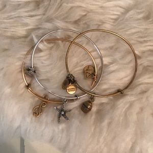3 Alex and Ani Bracelet Set